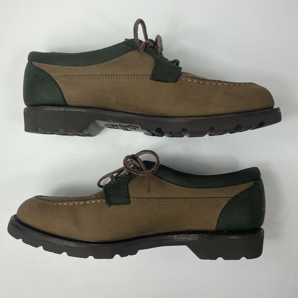 Allen Edmonds Roanoke Life Styles Mens Size 8 D Leather Casual Shoes Brown/Green